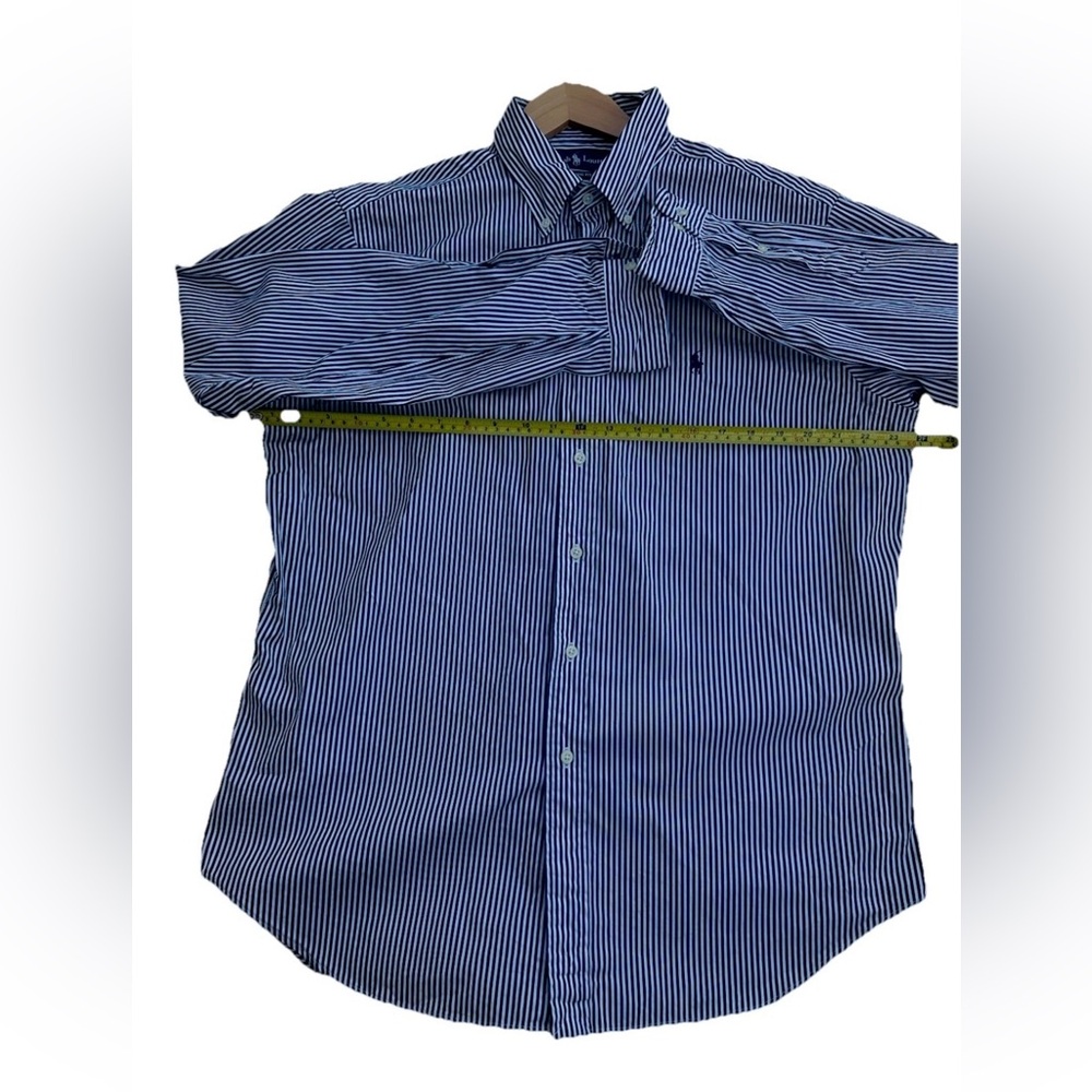 Ralph Lauren Blaire Long Sleeve Button-Up Blue Men's L Cotton Shirt (RN 41381) - Picture 5 of 9